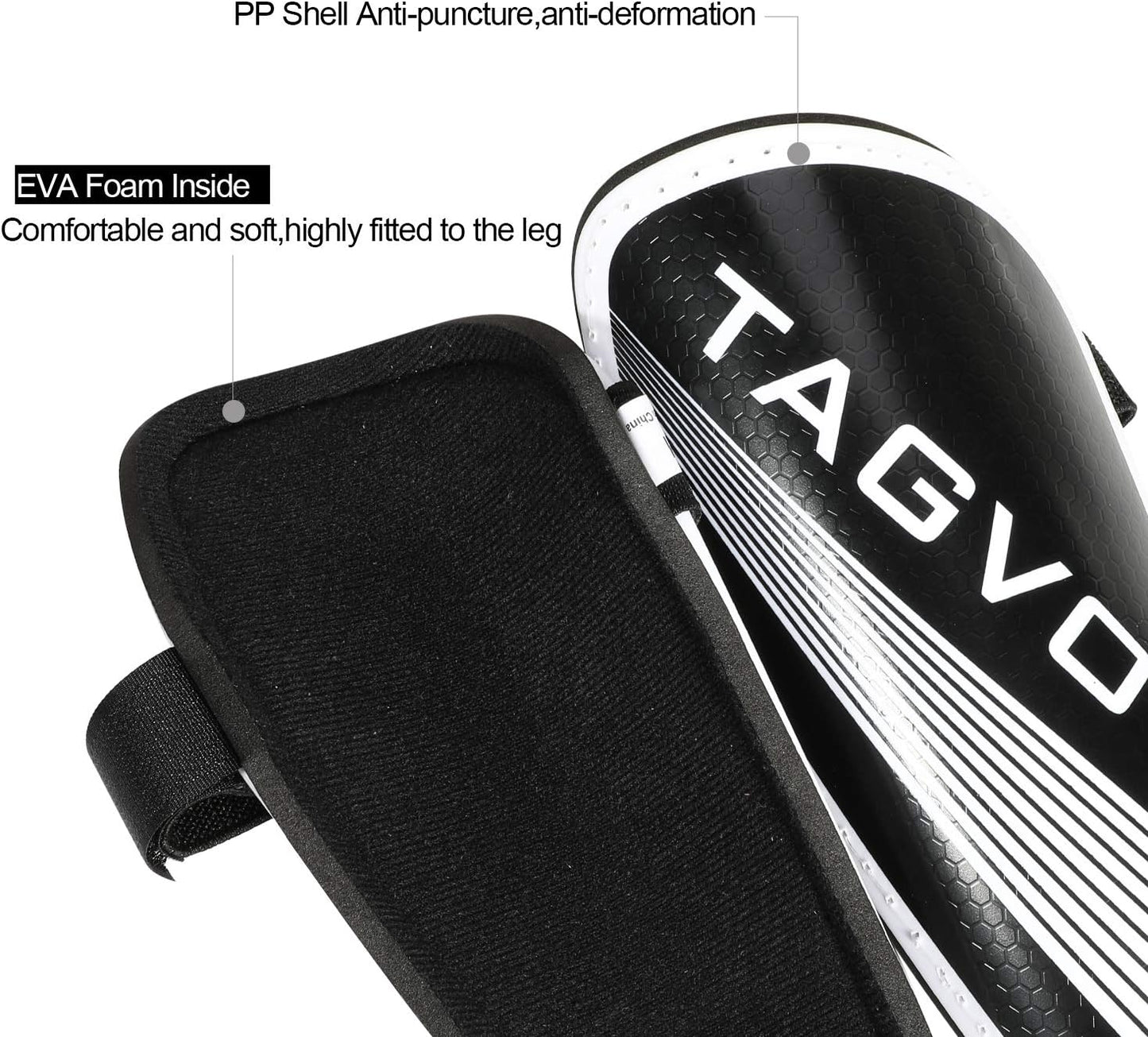 Soccer Shin Guards for Kids Youth Adults, Protective Soccer Equipment for Boys Girls Men, Soccer Shin Pads for Kids