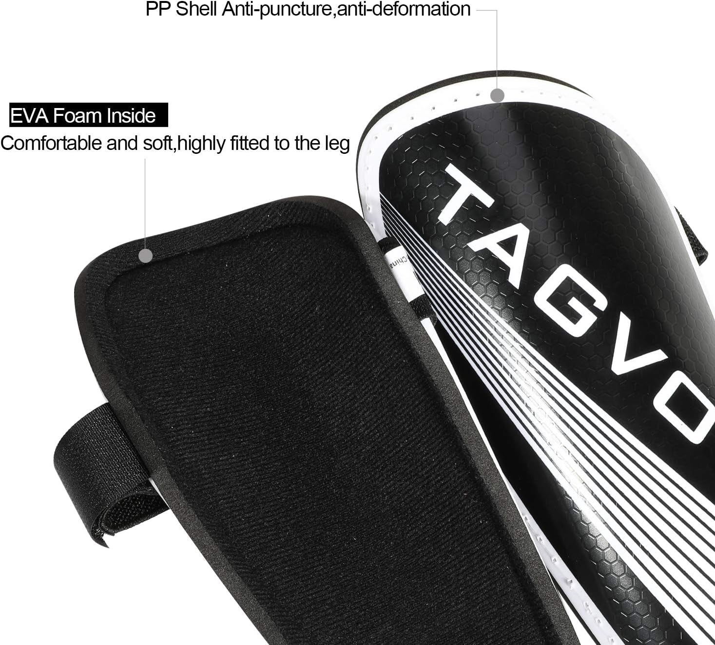 Soccer Shin Guards for Kids Youth Adults, Protective Soccer Equipment for Boys Girls Men, Soccer Shin Pads for Kids