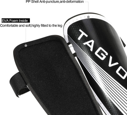 Soccer Shin Guards for Kids Youth Adults, Protective Soccer Equipment for Boys Girls Men, Soccer Shin Pads for Kids