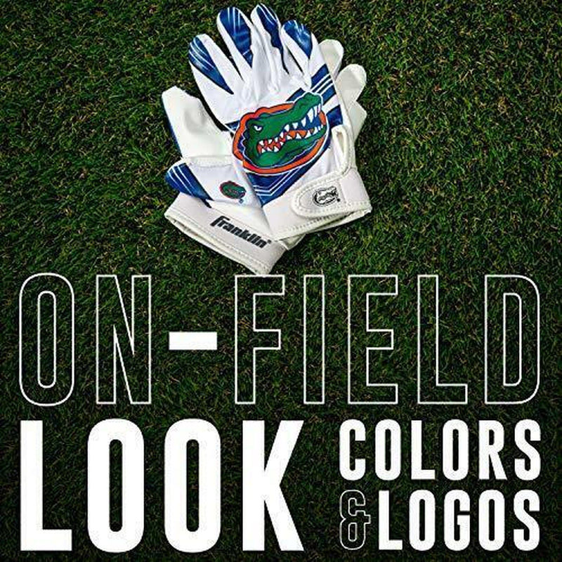 Franklin Sports Florida Gators Youth College Football Receiver Gloves - Receiver