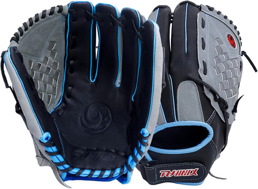 12 1/2 Inch Slowpitch All Pigskin Softball Gloves Multiple Colors