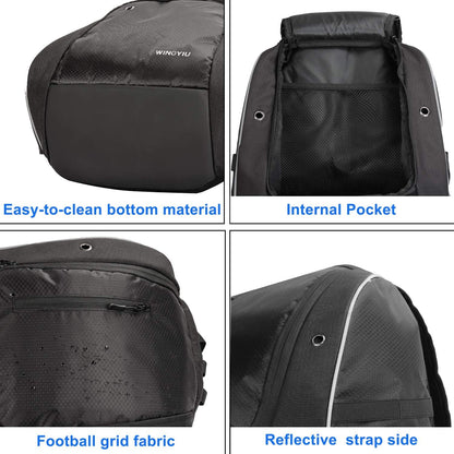 Baseball Backpack, Softball Bat Bag with Shoe Compartment, T Ball Equipment Gear for Adults, Lightweight Baseball Bag Hold 4 Bats, Helmet, Glove, Caps, Valuables Pocket, Fence Hook
