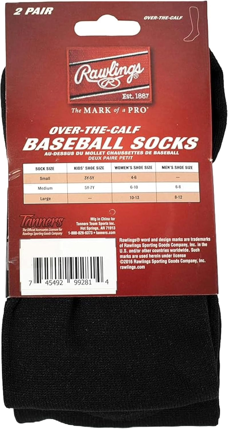 | 2 Pair | Athletic Socks | Baseball/Softball | Multiple Sizes/Colors