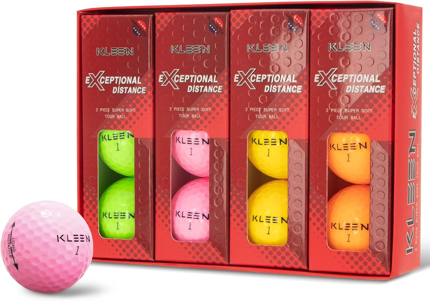 Golf Balls - Practice Golf Balls Standard Balls for Men Colorsed Gift Set One Dozen(12 Balls)