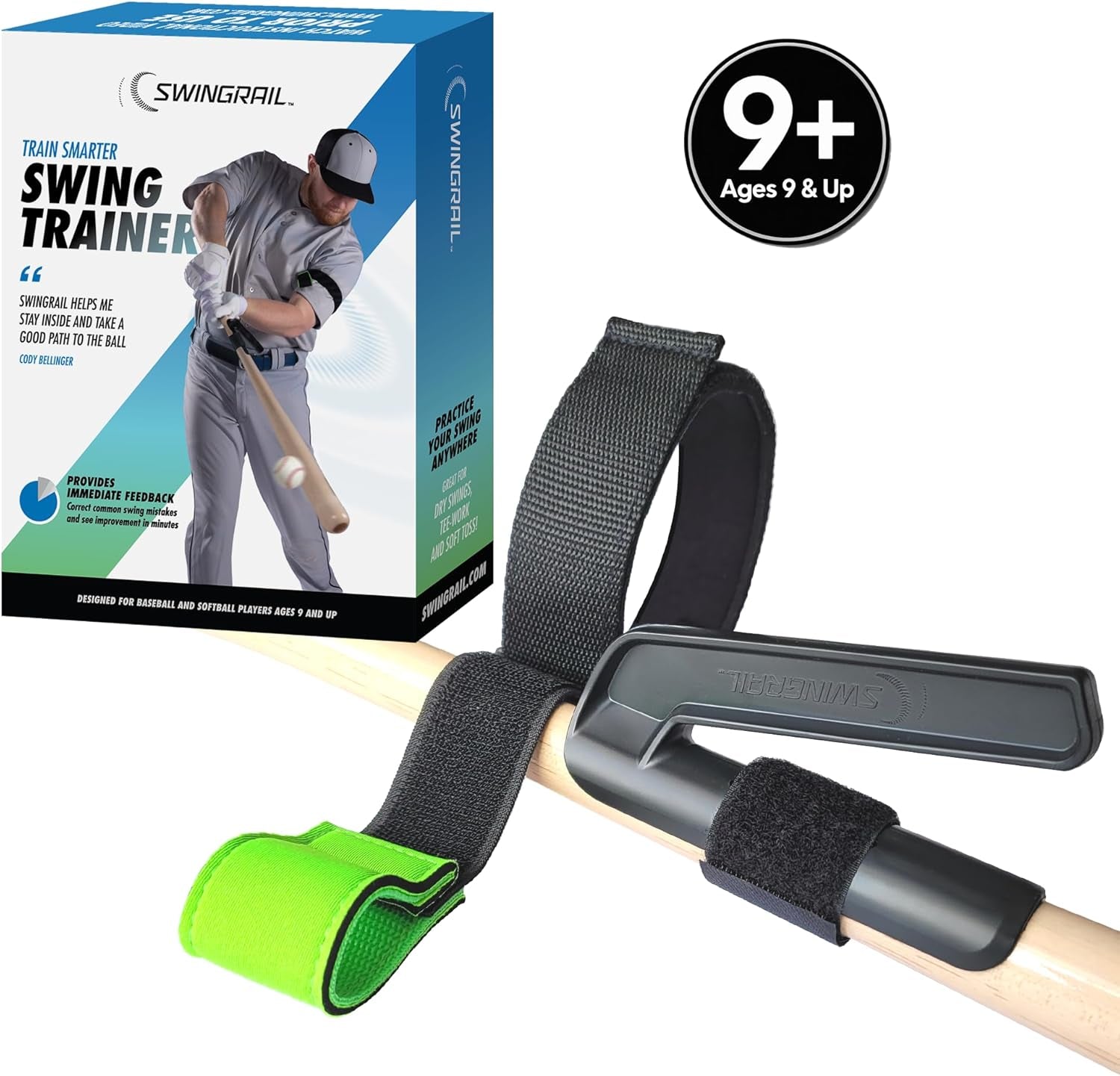 Baseball/Softball Swing Trainer Aid - Equipment for Batting and Hitting