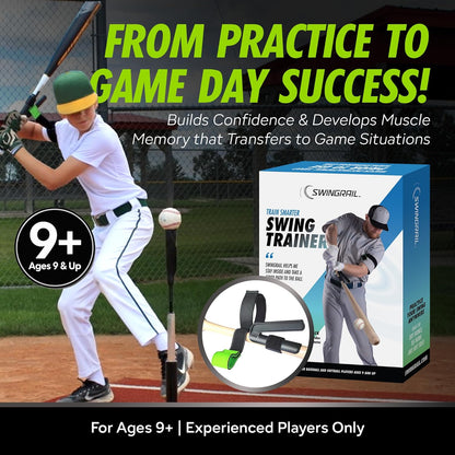Baseball/Softball Swing Trainer Aid - Equipment for Batting and Hitting