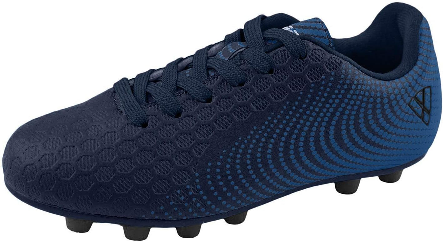 USA Stealth Boys Girls Soccer Cleats | Youth Firm Ground Athletic Outdoor Football Shoes for Toddler, Little Kid, Big Kid | Lightweight & Durable