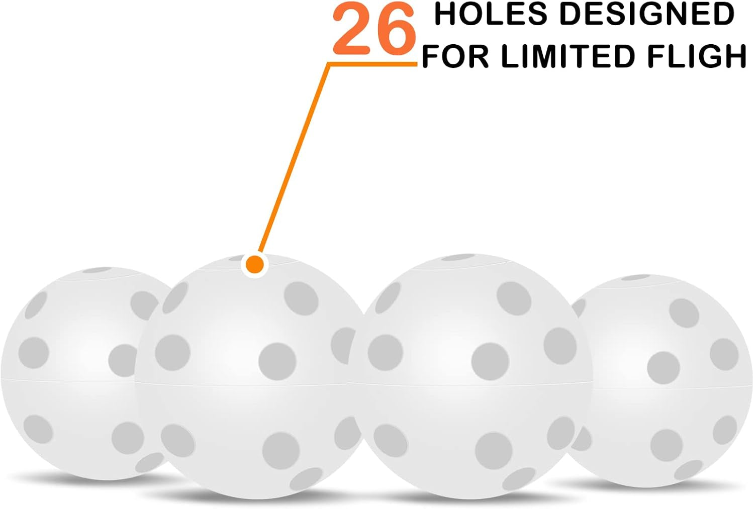 100 Pack Plastic Golf Training Balls with 2 Golf Ball Tees– Airflow Hollow Golf Balls for Indoor Putting Green, Backyard Outdoor Practice Equipment