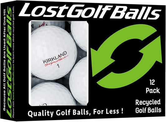 Golf Ball Mix - near Mint Quality Used  Golf Balls (AAAA Signature Ksig 3-Piece 4-Piece Golfballs), White