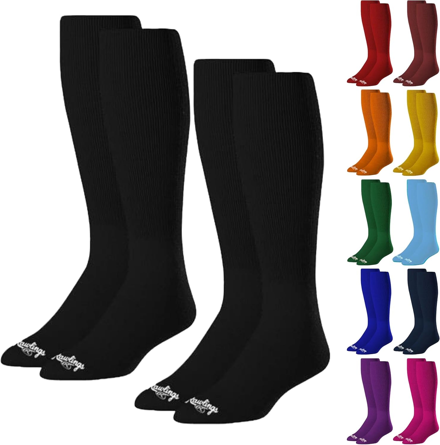 | 2 Pair | Athletic Socks | Baseball/Softball | Multiple Sizes/Colors