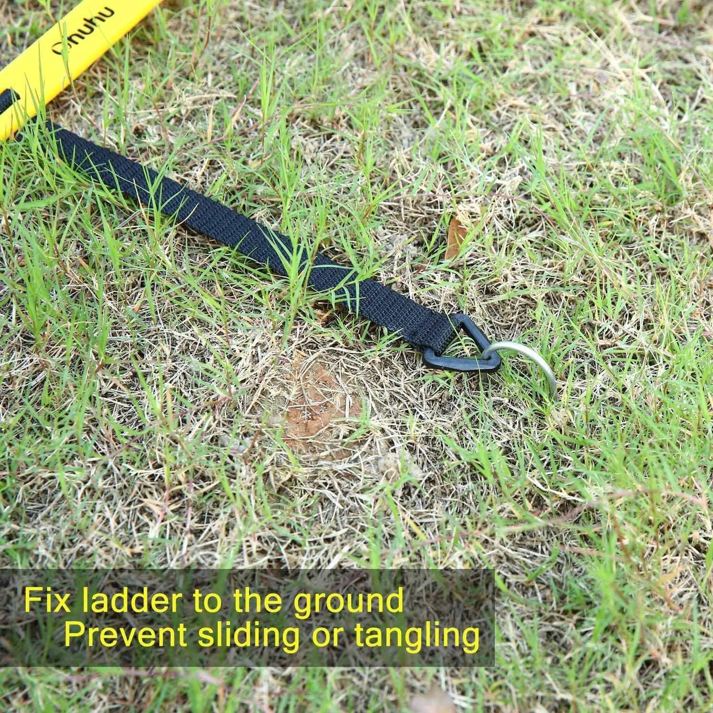 Agility Ladder Speed Training Set:  12 Rung 20Ft Soccer Training Equipment for Kids with 12 Cones, 4 Steel Stakes, Instruction Manual & Carrying Bag for Football Exercise Sports Footwork Training