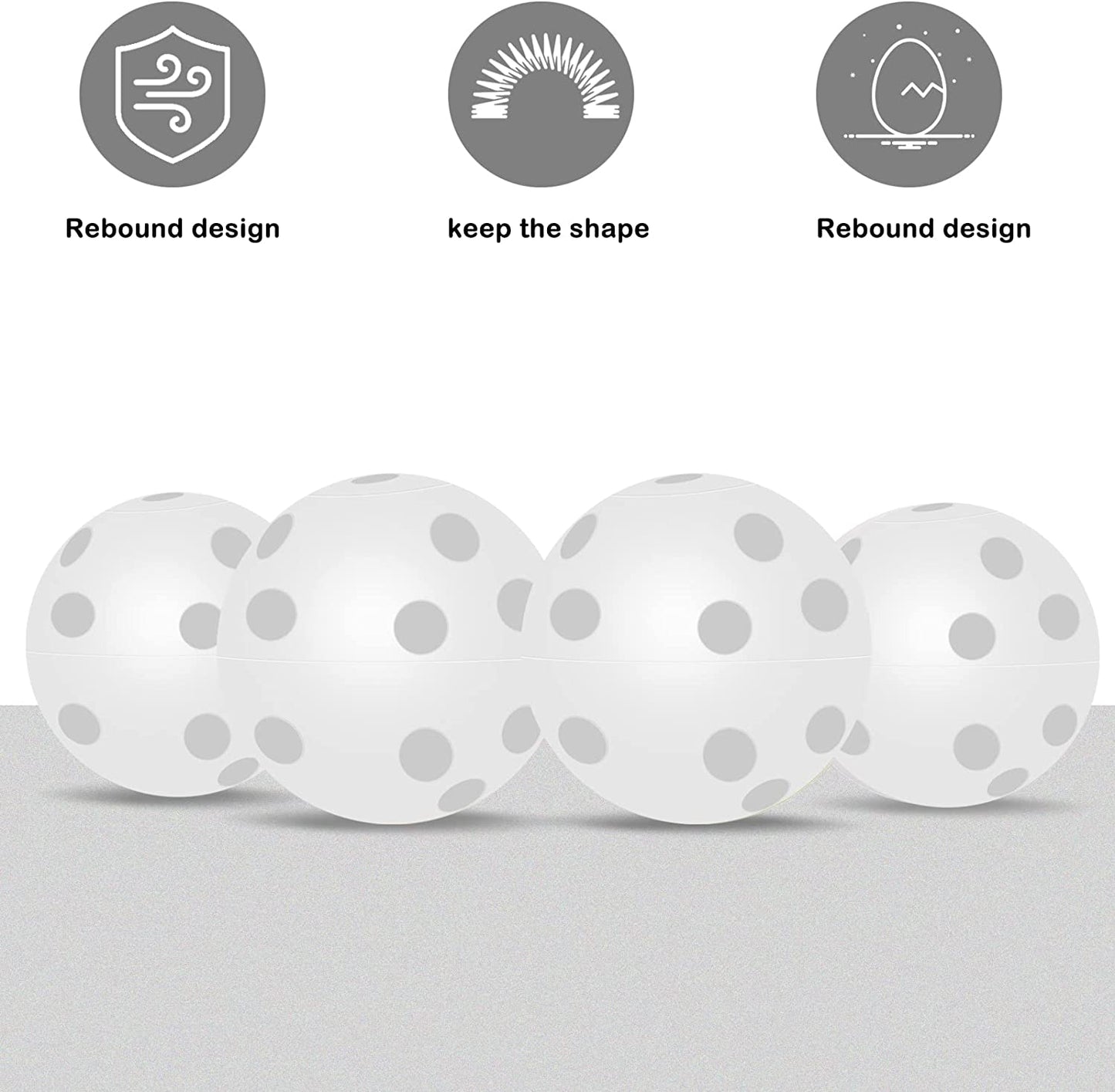 100 Pack Plastic Golf Training Balls with 2 Golf Ball Tees– Airflow Hollow Golf Balls for Indoor Putting Green, Backyard Outdoor Practice Equipment