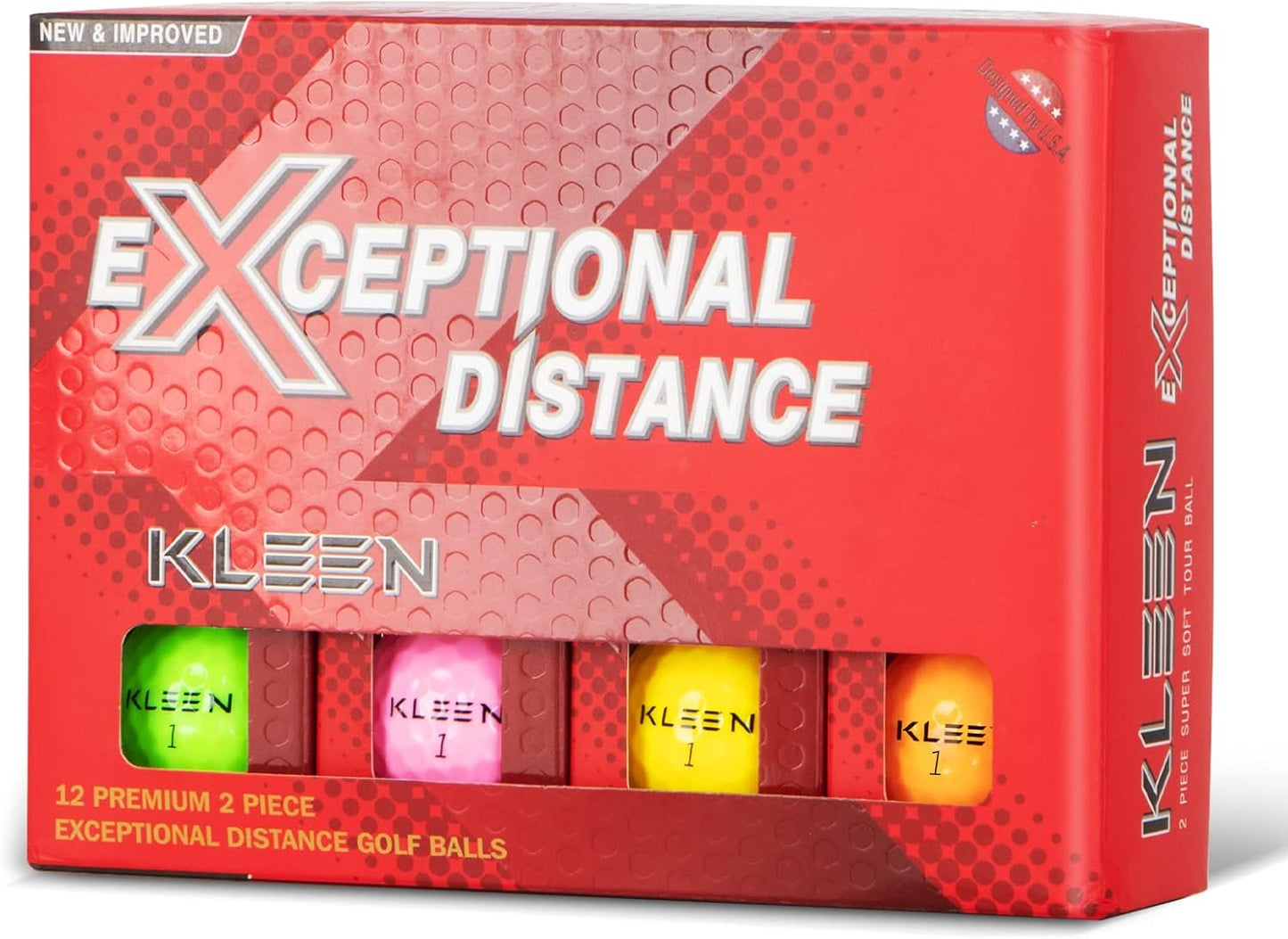 Golf Balls - Practice Golf Balls Standard Balls for Men Colorsed Gift Set One Dozen(12 Balls)