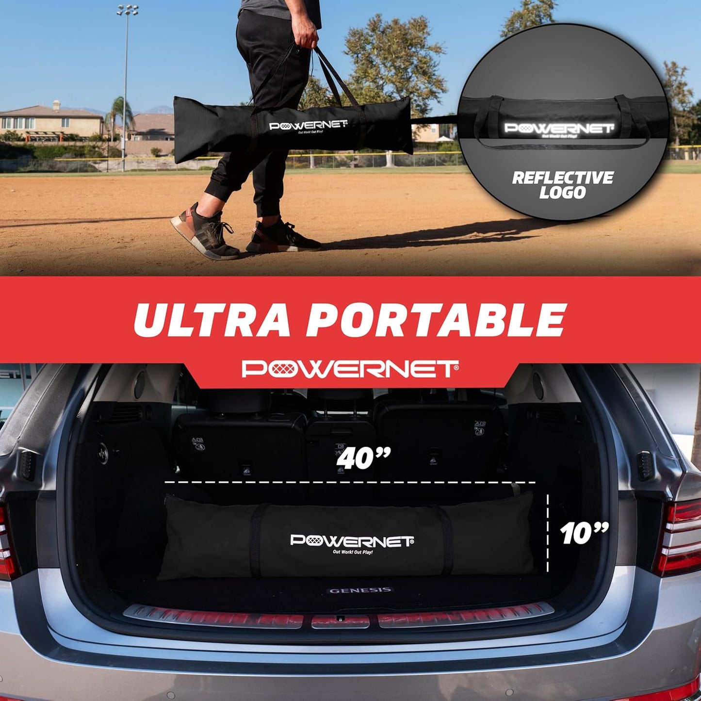 Baseball Net Bundle, 5X5 Travel Net with Softball Accessories for Hitting, Pitching, Training Equipment, Weighted Ball, Tee
