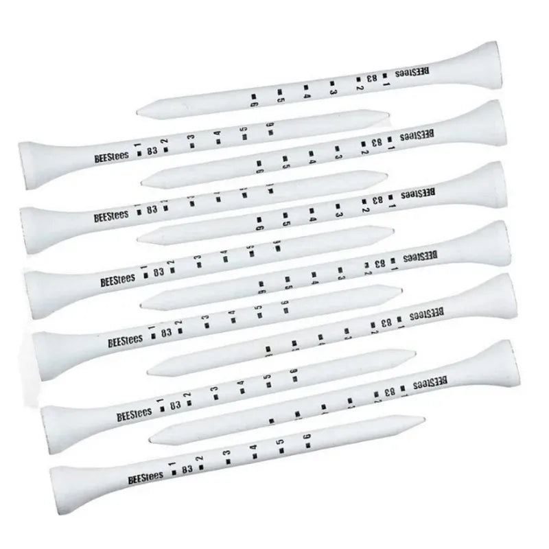 50PCS Professional Golf Tees 83Mm White Golf Wood Tee
