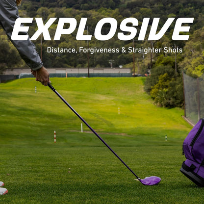 M5 Women’S Golf Clubs Set – Complete Right-Handed Set with Titanium Driver, S.S. Fairway & Hybrid, 5-PW Irons, Putter, Stand Bag & Headcovers – Graphite Shafts – Purple – Petite/Standard/Tall