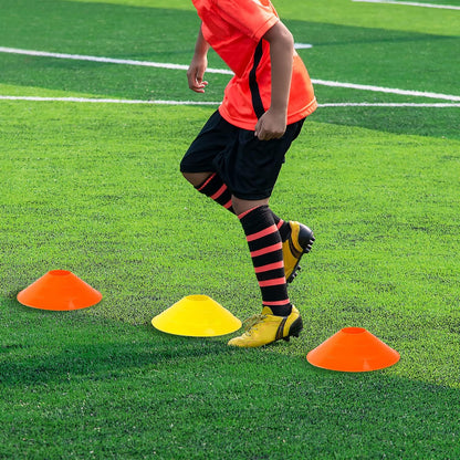 Agility Ladder Speed Training Set:  12 Rung 20Ft Soccer Training Equipment for Kids with 12 Cones, 4 Steel Stakes, Instruction Manual & Carrying Bag for Football Exercise Sports Footwork Training