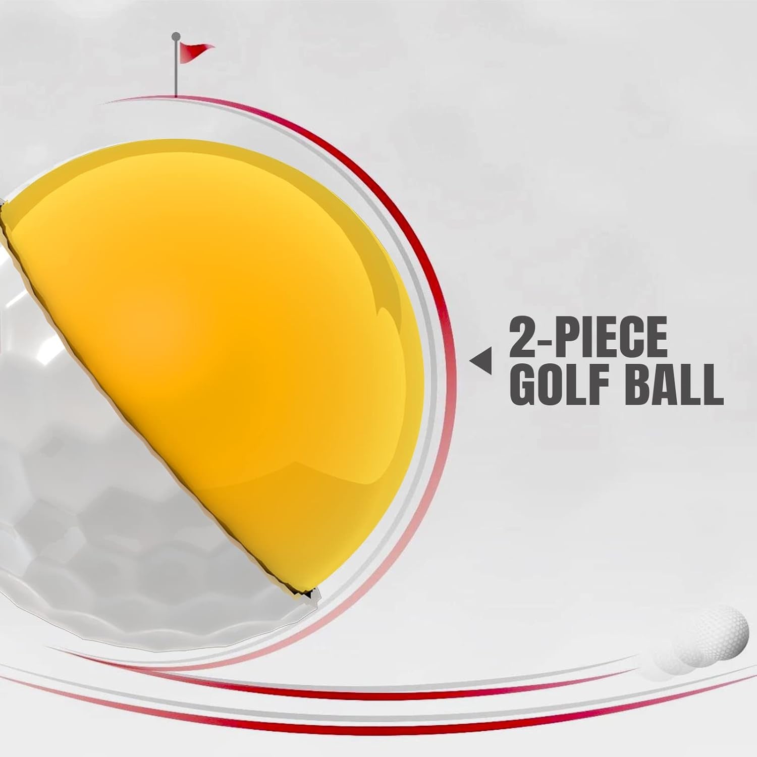 Golf Balls - Practice Golf Balls Standard Balls for Men Colorsed Gift Set One Dozen(12 Balls)