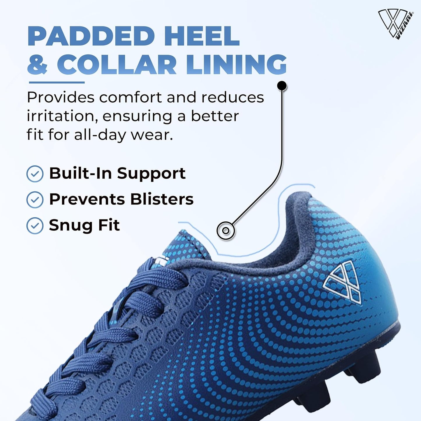 USA Stealth Boys Girls Soccer Cleats | Youth Firm Ground Athletic Outdoor Football Shoes for Toddler, Little Kid, Big Kid | Lightweight & Durable