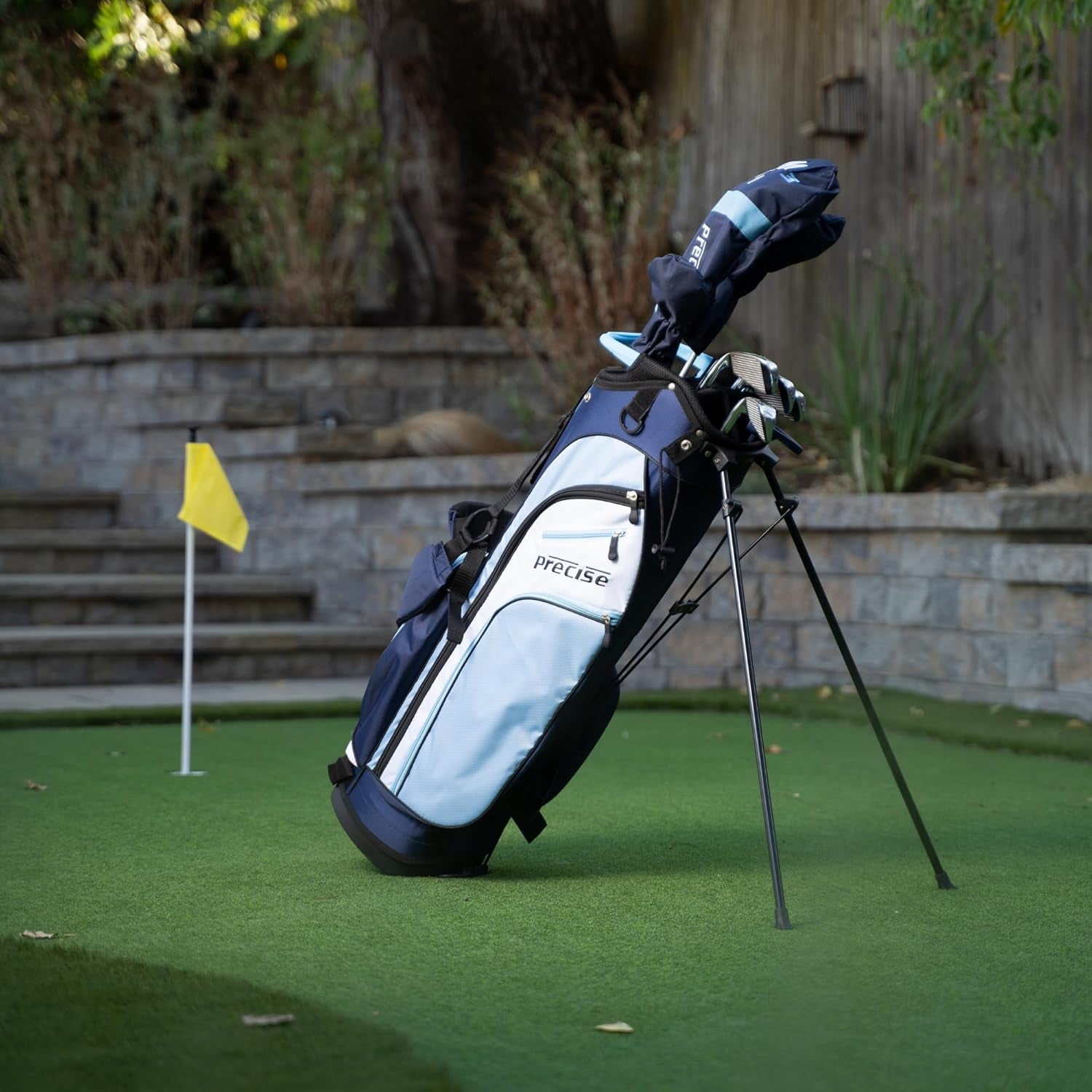 M3 Complete Womens Golf Clubs Set, Includes Driver, Fairway, Hybrid, 7-PW Irons, Wedge, Putter, Stand Bag, 3 H/C'S Blue, Golf Clubs Women Right Handed, Regular or Petite Size