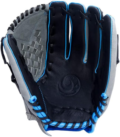 12 1/2 Inch Slowpitch All Pigskin Softball Gloves Multiple Colors