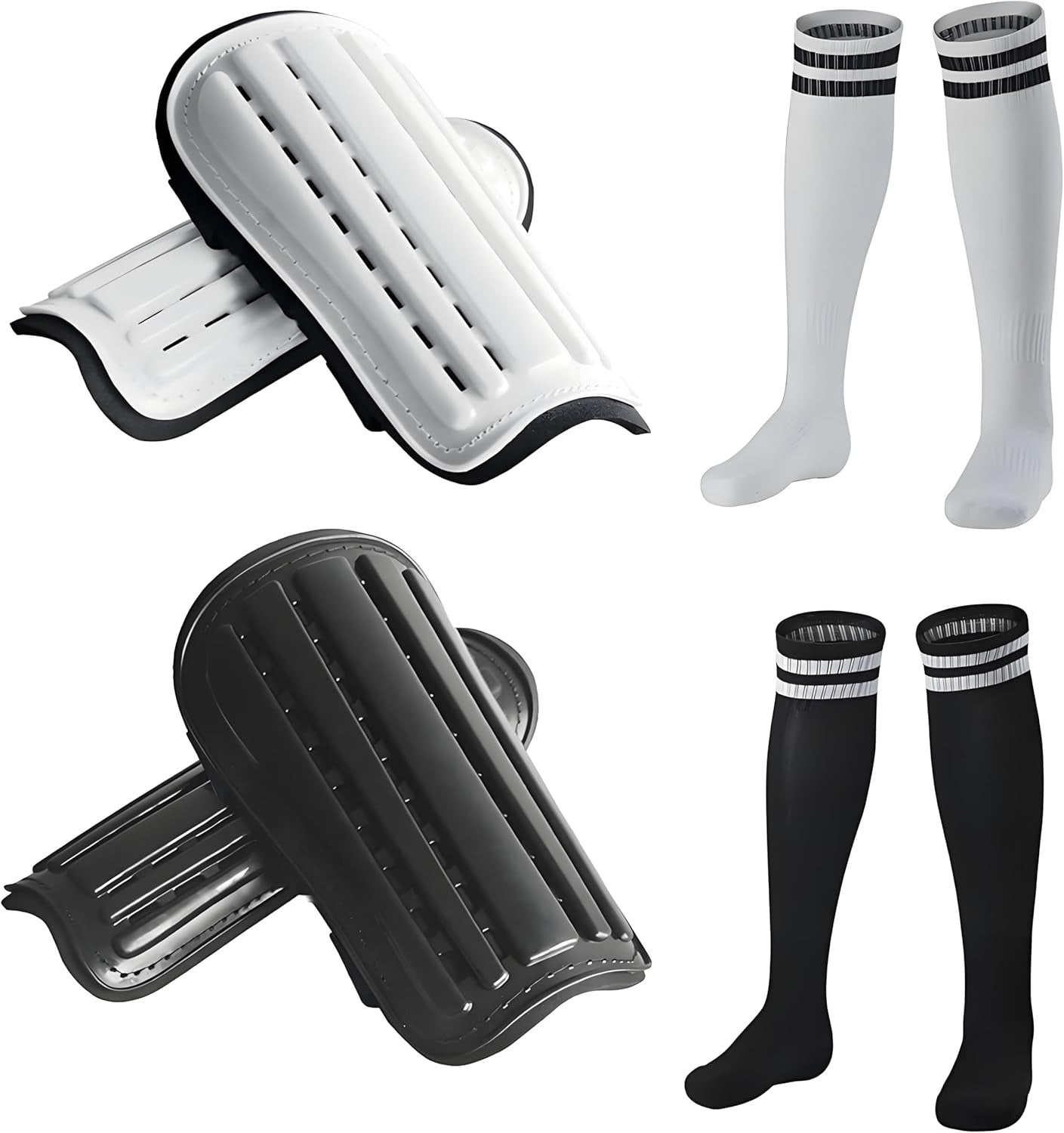 2 Pairs Soccer Socks for Adults and Teenagers, Protective Gear Soccer Equipment